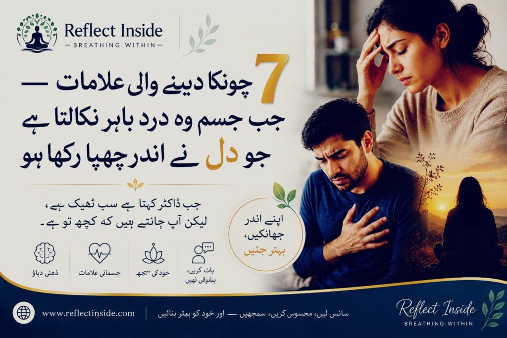 جسمانی اضطراب A person holding their head in pain representing somatic anxiety symptoms